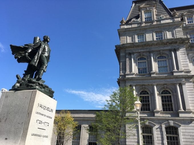 Montreal City Hall statue