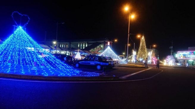 岡山県インスタ映えスポット 総社駅前広場イルミネーション