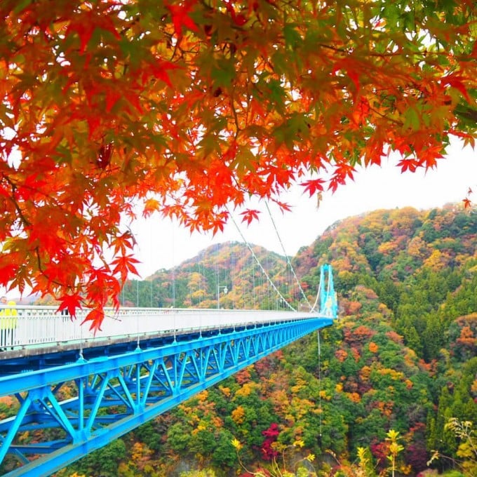 竜神峡 紅葉