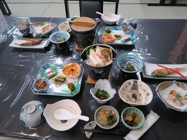 蟹場温泉 夕食