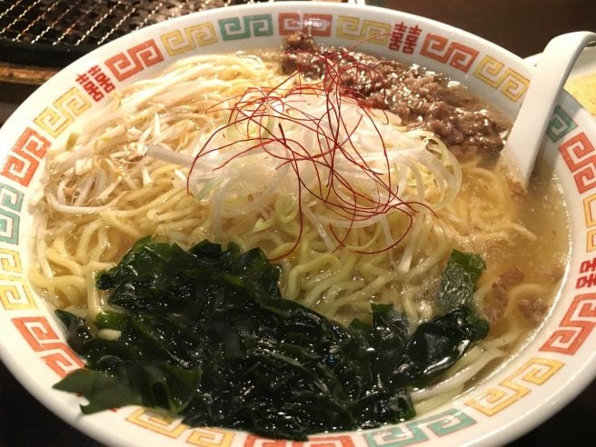 松江市 おすすめ 焼肉きたがき 牛骨ラーメン