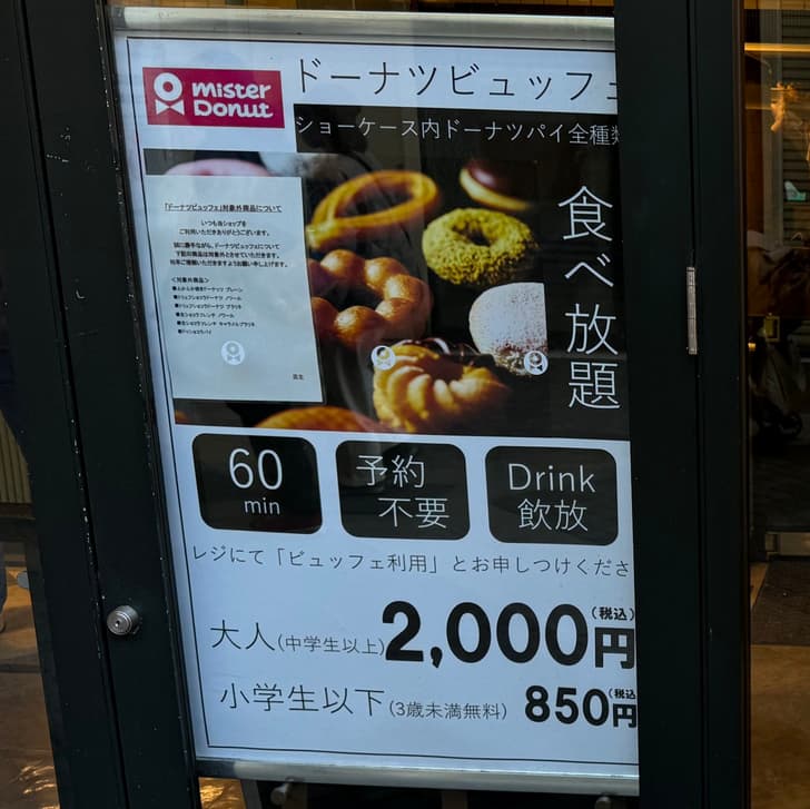 食べ放題の対象メニュー