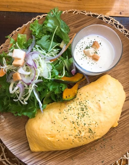 山口県 モーニング eggcafe オムレツ