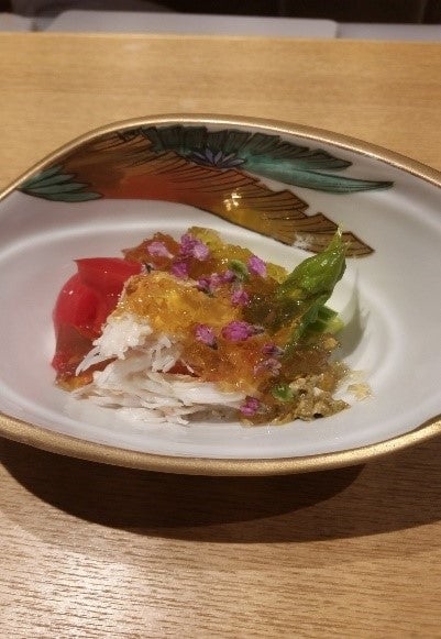 毛ガニの土佐酢ジュレ