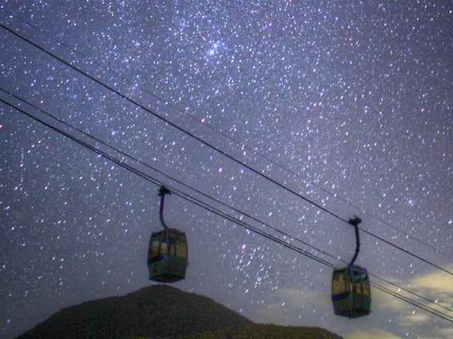 日本一星空の観測に適した場所　阿智村　星空