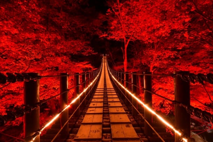 茨城インスタ映え 汐見滝吊り橋