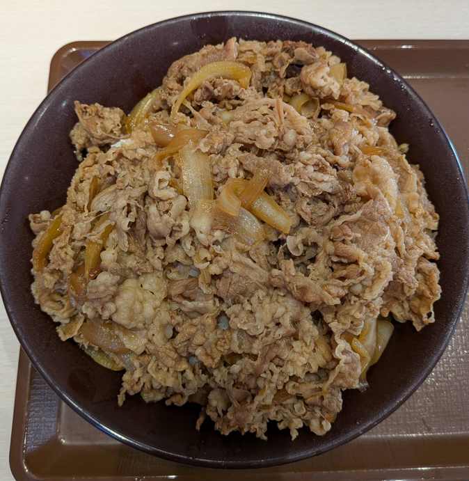 キング牛丼の量はどれくらい?メガとの比較