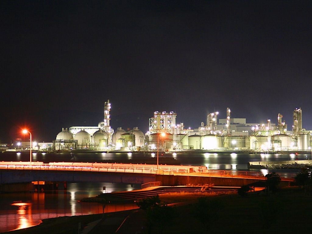 網干なぎさ公園 夜景